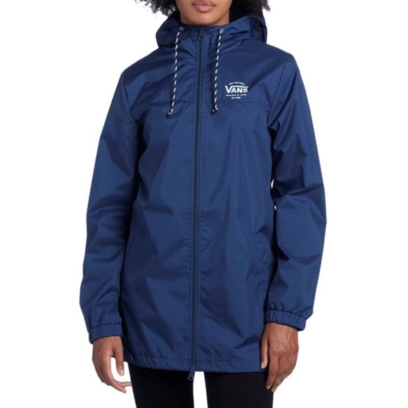 VANS Kastle MTE Long Windbreaker Hooded Zip Jacket - Picture 2 of 11